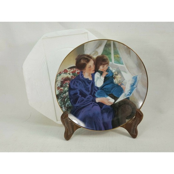 Storytime by Lynne Yancha Danbury Mint Collector Plate 1990 CDB40 - Picture 4 of 4